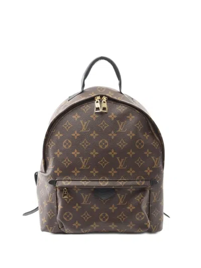 Pre-owned Louis Vuitton 2018 Palm Springs Mm Backpack In Brown