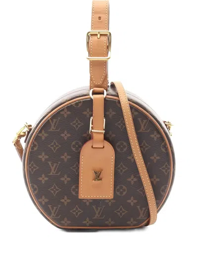 Pre-owned Louis Vuitton 2018 Petite Boite Chapeau Monogram Tote Bag In Brown