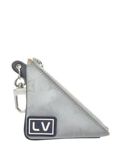 Pre-owned Louis Vuitton 2018 Porto Clef Key Case In Grey