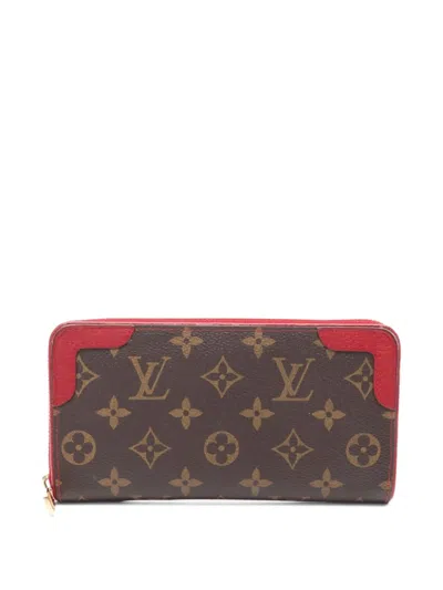 Pre-owned Louis Vuitton 2018 Retiro Zipper Wallet In Brown