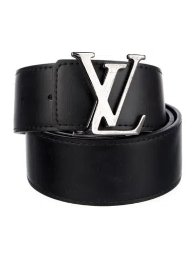 Pre-owned Louis Vuitton 2018 Reversible Belt Monogram Eclipse Waist Belt In Black