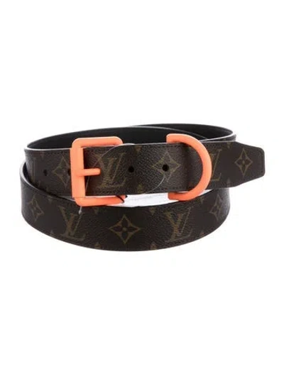 Pre-owned Louis Vuitton 2018 Solar Ray Belt In Brown