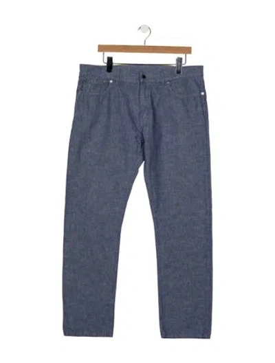 Pre-owned Louis Vuitton 2018 Straight-leg Jeans In Blue