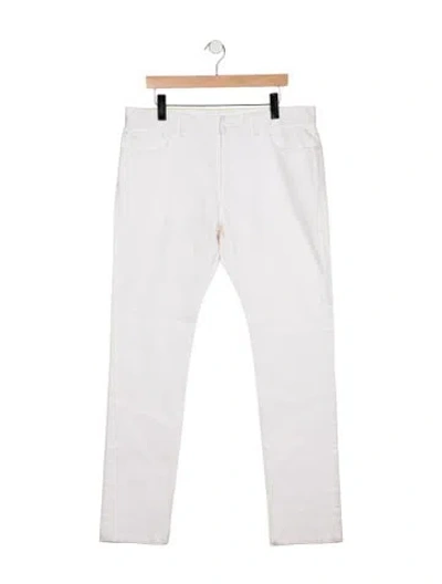 Pre-owned Louis Vuitton 2018 Straight-leg Jeans In White