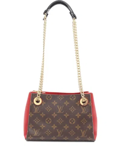 Pre-owned Louis Vuitton 2018 Surene Bb Monogram Chain Bag In Brown