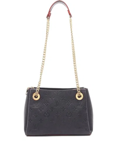 Pre-owned Louis Vuitton 2018 Surenne Bb Monogram Chain Shoulder Bag In Blue