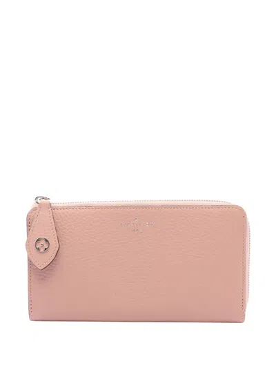 Pre-owned Louis Vuitton 2018 Taurillon Comet Long Wallets In Pink