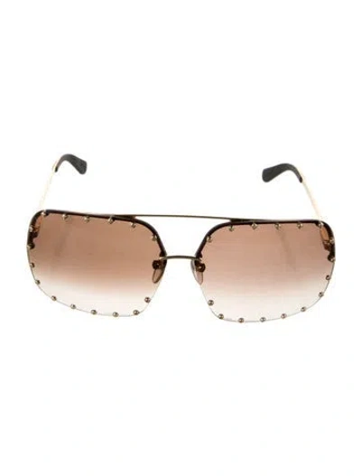 Pre-owned Louis Vuitton 2018 The Party Sunglasses In Gold