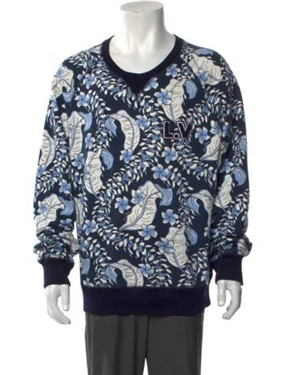 Pre-owned Louis Vuitton 2018 Varsity Sweatshirt In Blue