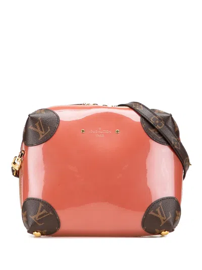 Pre-owned Louis Vuitton 2018 Vernis Miroir Venice Crossbody Bag In Brown