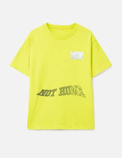 Pre-owned Louis Vuitton 2018 Virgil Abloh Runway Invitation T-shirt In Yellow