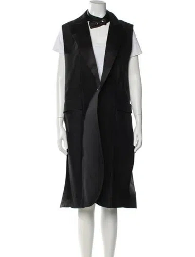 Pre-owned Louis Vuitton 2018 Wool Coat In Black