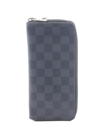 Pre-owned Louis Vuitton 2018 Zippy Damier Wallet In Blue