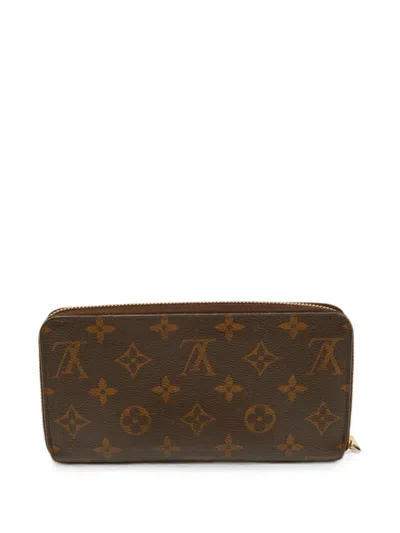 Pre-owned Louis Vuitton 2018 Zippy Monogram Wallet In Brown