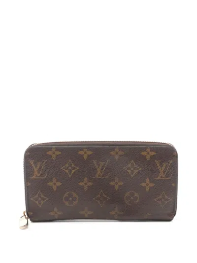 Pre-owned Louis Vuitton 2018 Zippy Wallet In 褐色
