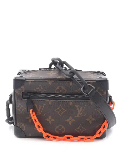 Pre-owned Louis Vuitton 2019-2025 Monogram Solar Ray Mini Soft Trunk Crossbody Bag In Black