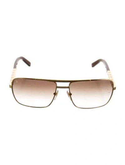 Pre-owned Louis Vuitton 2019 Attitude Sunglasses In Gold