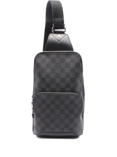 Pre-owned Louis Vuitton 2019 Avenue Sling Bag In Black