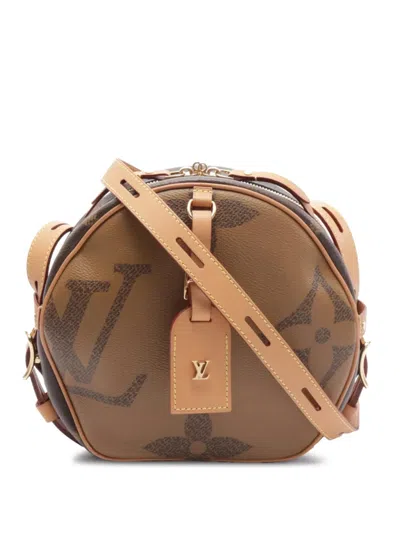 Pre-owned Louis Vuitton 2019 Boite Chapeau Souple Pm Shoulder Bag In Brown