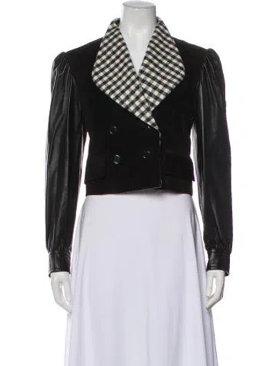 Pre-owned Louis Vuitton 2019 Calfskin Biker Jacket In Black