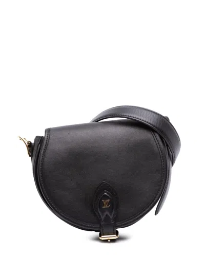 Pre-owned Louis Vuitton 2019 Calfskin Tambourin Crossbody Bag In Black
