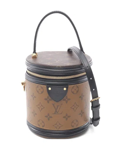 Pre-owned Louis Vuitton 2019 Cannes Monogram Reverse Handbag In Brown