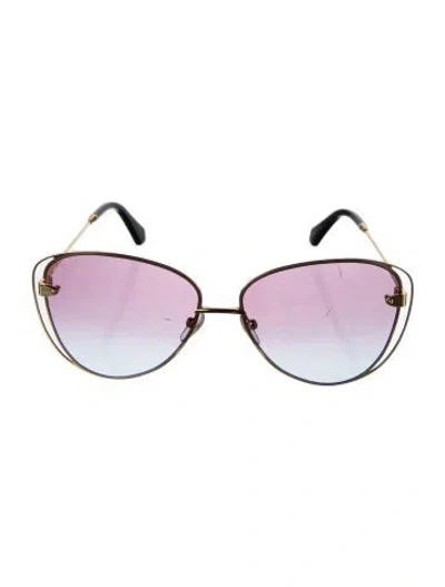 Pre-owned Louis Vuitton 2019 Cat-eye Sunglasses In Gold