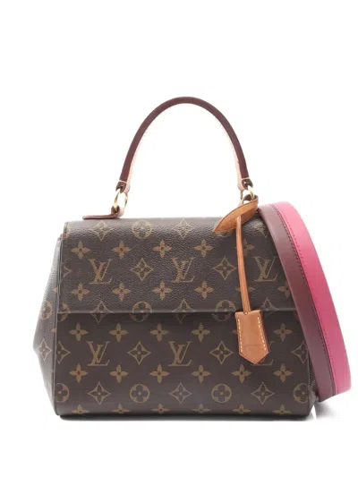 Pre-owned Louis Vuitton 2019 Cluny Bb Monogram Tote Bag In Brown