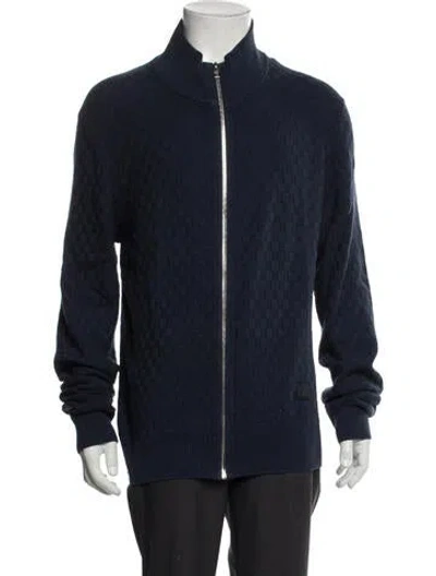 Pre-owned Louis Vuitton 2019 Damier Cardigan In Blue