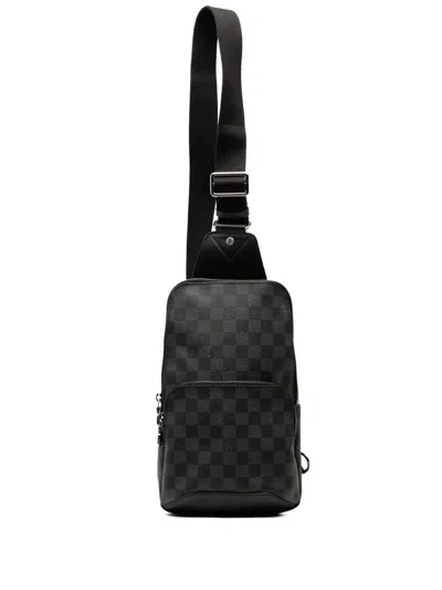 Pre-owned Louis Vuitton 2019 Damier Graphite Avenue Sling Crossbody Bag In Black