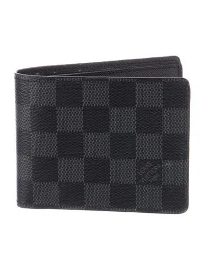 Pre-owned Louis Vuitton 2019 Damier Graphite Pattern Wallet In Black