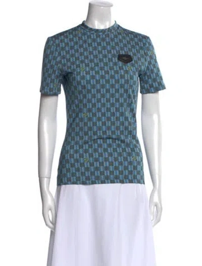 Pre-owned Louis Vuitton 2019 Damier Signature T-shirt In Blue