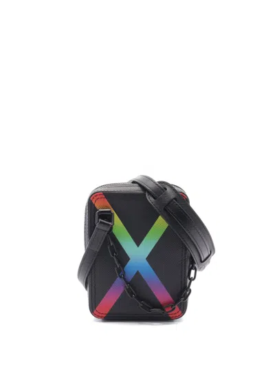 Pre-owned Louis Vuitton 2019 Danube Rainbow Messenger Bag In Black