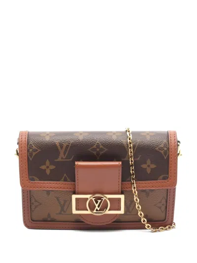 Pre-owned Louis Vuitton 2019 Dauphine Monogram Cross Body Bag In Brown