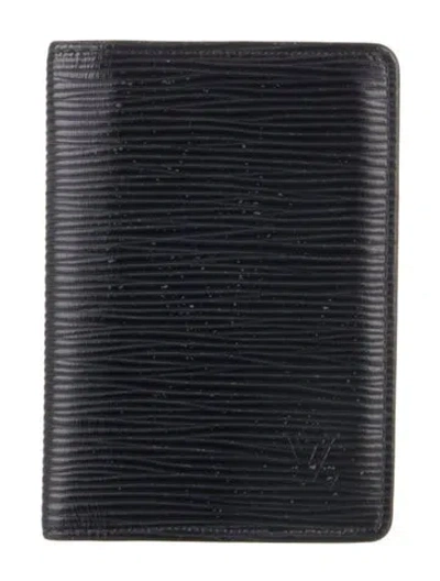 Pre-owned Louis Vuitton 2019 Epi Leather Card Case In Blue