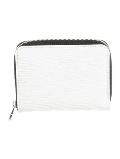 Pre-owned Louis Vuitton 2019 Epi Leather Zippy Wallet In White