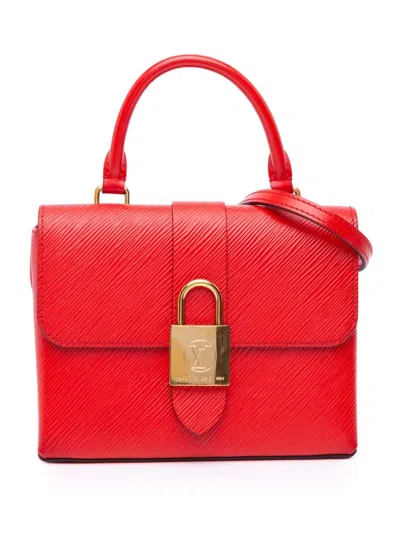 Pre-owned Louis Vuitton 2019 Epi Locky Bb Satchel In Red