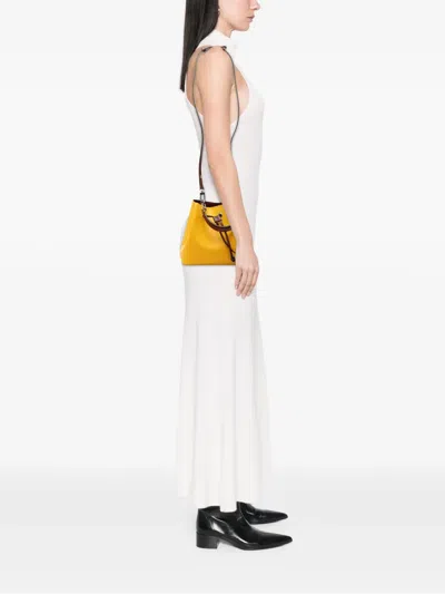 Pre-owned Louis Vuitton 2019 Epi Neonoe Bb Bucket Bag In Yellow