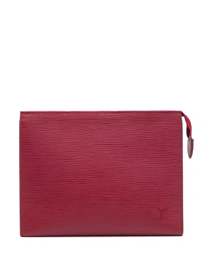 Pre-owned Louis Vuitton 2019 Epi Toiletry Pouch 26 Clutch Bag