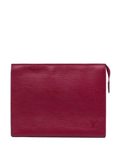Pre-owned Louis Vuitton 2019 Epi Toiletry Pouch 26 Clutch Bag In Pink