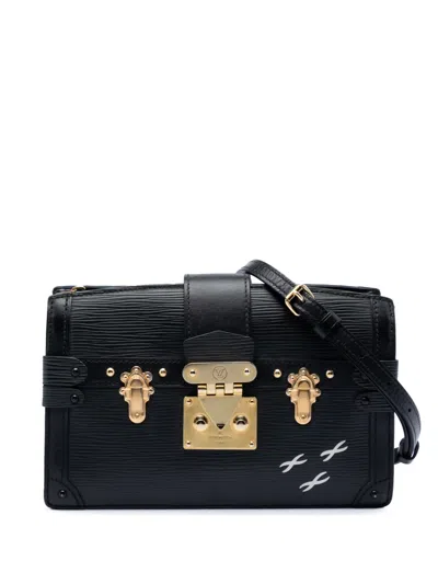 Pre-owned Louis Vuitton 2019 Epi Trunk Clutch Crossbody Bag In Black