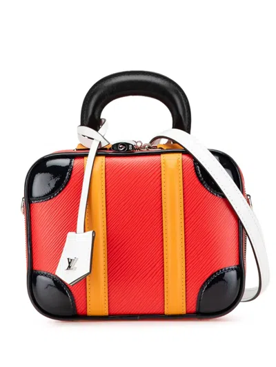 Pre-owned Louis Vuitton 2019 Epi Valisette Bb Satchel In Black