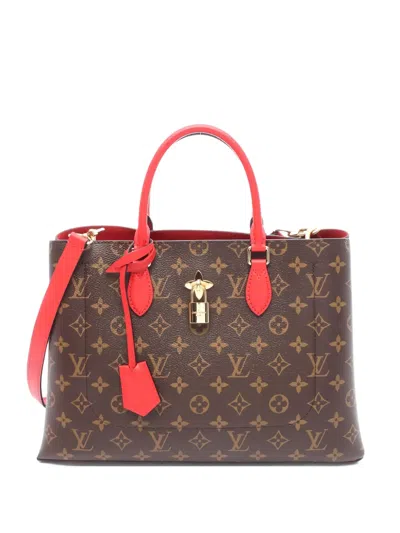 Pre-owned Louis Vuitton 2019 Flower Monogram Tote Bag In Brown