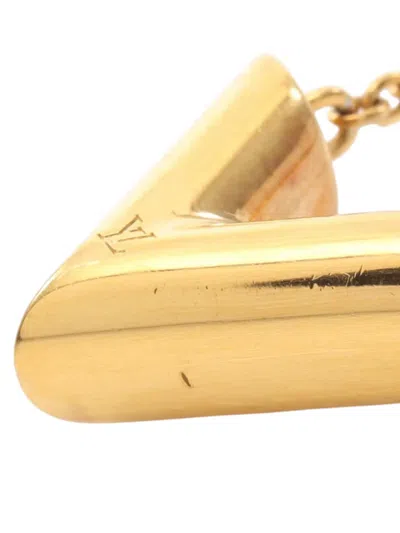 Pre-owned Louis Vuitton 2019 Gold Plated Essential V Necklace Costume Necklace