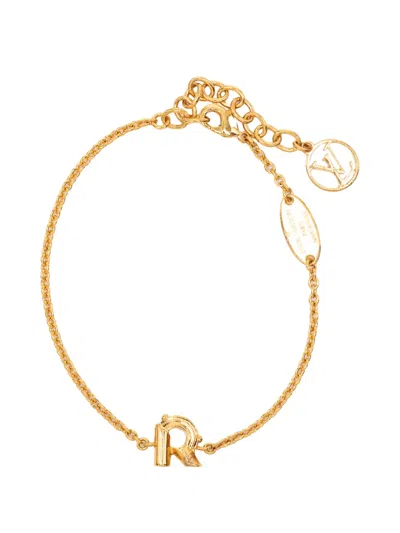 Pre-owned Louis Vuitton 2019 Gold Plated Lv And Me R Bracelet Costume Bracelet