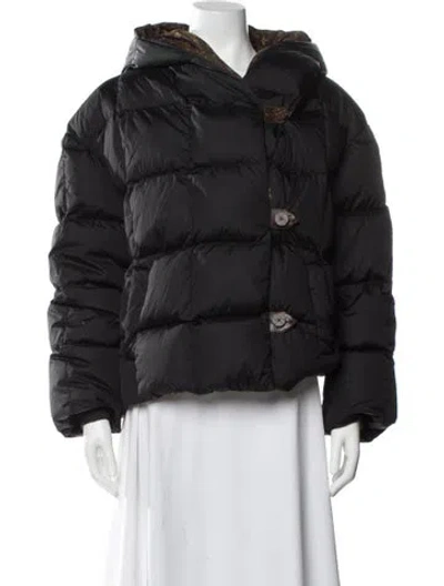 Pre-owned Louis Vuitton 2019 Goose Down Fur Jacket In Black