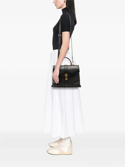 Pre-owned Louis Vuitton 2019 Grained Smooth Calfskin Rose Des Vents Mm Satchel In Black