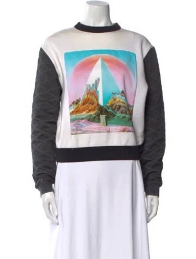 Pre-owned Louis Vuitton 2019 Graphic Print Sweatshirt In Neutral