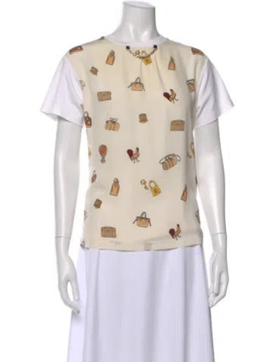 Pre-owned Louis Vuitton 2019 Graphic Print T-shirt In Neutral