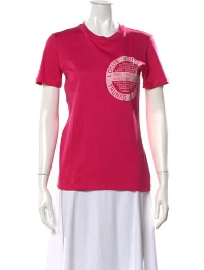 Pre-owned Louis Vuitton 2019 Graphic Print T-shirt In Pink